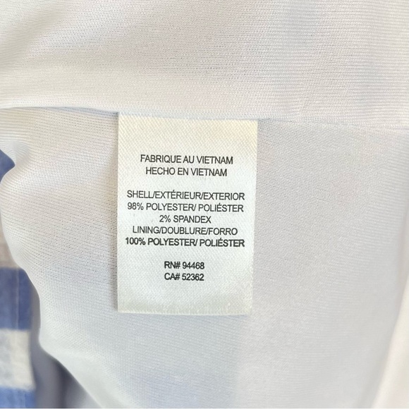 AVEC LES FILLES / ANTHROPOLOGIE ~ Sky Blue & White Stripe Shift Dress ~ Sz 14 - Picture 9 of 9